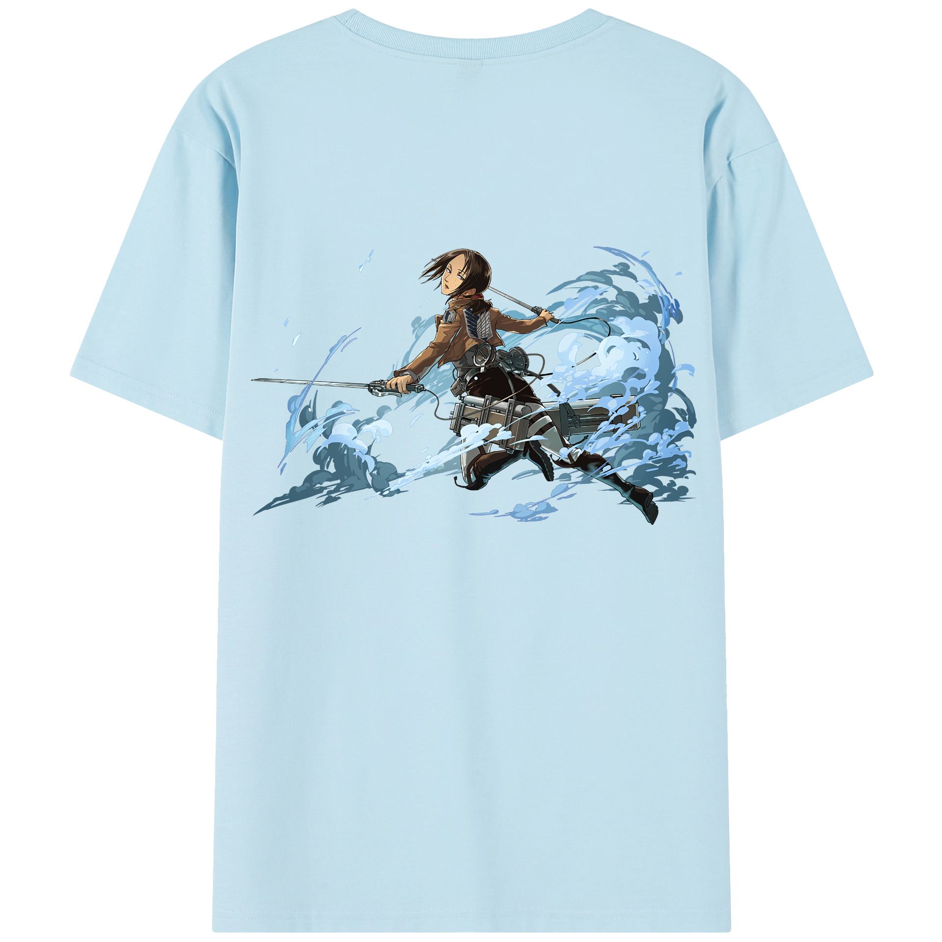 （画像用） 進撃の巨人 Attack on Titan 綿100％半袖Tシャツ（背面プリント）